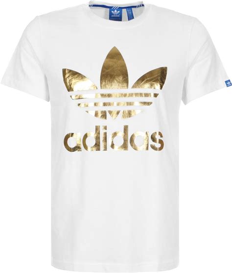 damen tshirt adidas weiß gold|Frauen.